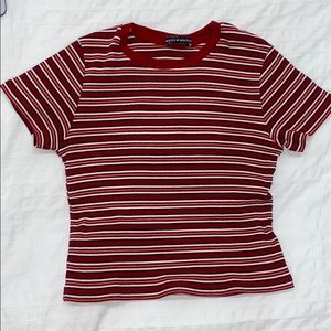 Brandy Melville knitted striped tee